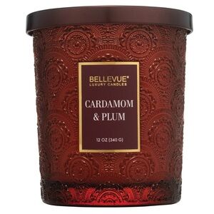 Bellevue Double Wick 12 oz Luxury Candle ~ Cardamom & Plum ~ New!